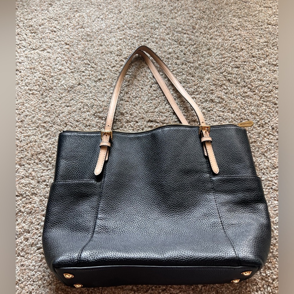 Large Black and Tan Michael Kors purse